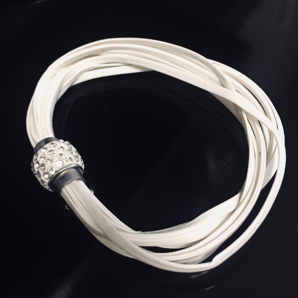 White  vinyl bracelet